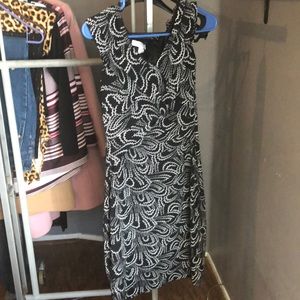 Adorable black and white dress